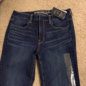 NWT AEO hi rise begging sz 6